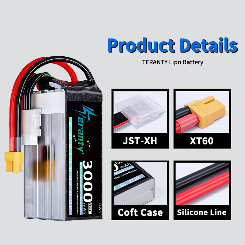 TERANTY 6S 22.8V 3000mAh 80C/1 - Drone Battery 6S 리뷰 및 가격