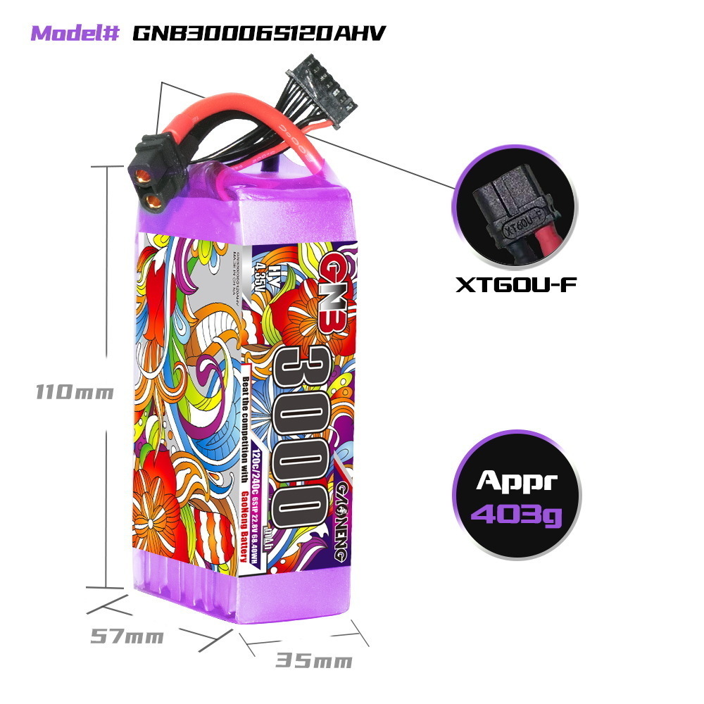 GNB 리포 배터리 6S 22.8V 3000mAh 52 - Drone Battery Plate 리뷰 및 가격