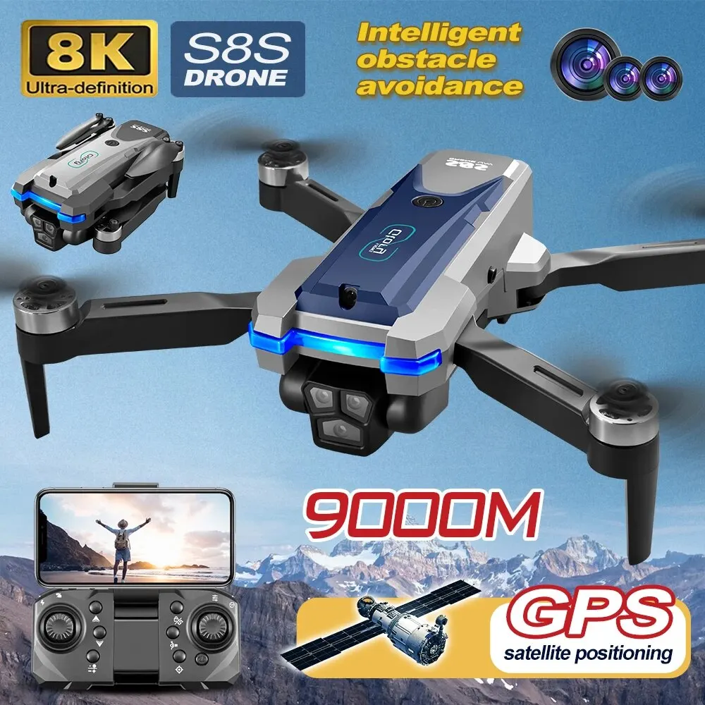 S8S GPS 드론 5G 와이파이 8K HD 듀얼 ES - Drone Battery Box 리뷰 및 가격